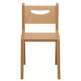thumbnail image 3 of Whitney Plus CR2514O 14 in. Birchwood Classroom Chair, Orange, 3 of 3
