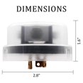 thumbnail image 2 of Chiswear Fotocontrol térmico Twist-Lock con retardo de tiempo para controles exteriores Iluminación Sensor de luz con bloqueo giratorio de 120 voltios con fotocélula Sensor de luz de atardecer a amane, 2 of 6
