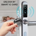 thumbnail image 4 of Smart Fingerprint Door Lock with Handle Touch Screen Keypad Deadbolt Password Code Lever Lock Waterproof Anti‑Theft Door Lock with Key, Card for Apartment Villa School Office, 4 of 5