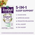 thumbnail image 4 of ZzzQuil PURE Zzzs Sleep Aid, 5-in-1 Capsules with Melatonin 10mg and Magnesium, 60 Count, 4 of 10