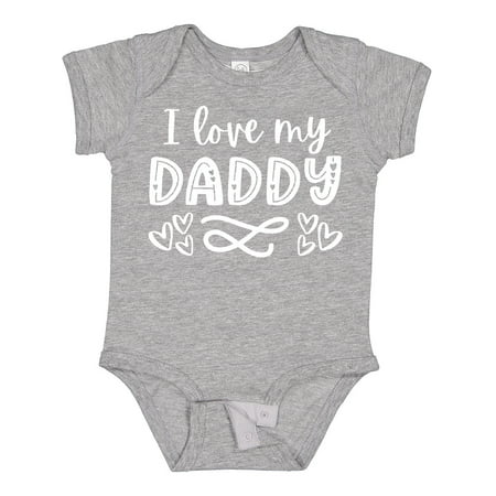 

Inktastic I Love My Daddy with Hearts Gift Baby Boy or Baby Girl Bodysuit