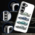 thumbnail image 3 of FKBRCL4U Compatible with Samsung Galaxy S23 Case Old School Gray Green Blue Super Car Pattern for Girl Full Body Design Soft Silicone Drop Shock Scratch Protection, 3 of 7