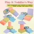 thumbnail image 2 of Spanspace Toddler Soft Play Climbing Set, 5-Piece Indoor Foam Climber with Ball Pit, Soft Blocks for Crawling, Sliding, Stacking, Gross Motor Development, Montessori Baby Play Set, 2 of 7