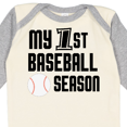 thumbnail image 4 of Inktastic my 1st baseball season Boys Long Sleeve Baby Bodysuit, 4 of 5