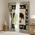 thumbnail image 3 of Feelyou Farmhouse Bear Print Black Out Curtains, Woodland Animal Curtains Pack of 2 (42x63 Each), Teens Boys Girls Kids Bedroom Curtains, Blackout Curtains Room Decor, 3 of 6
