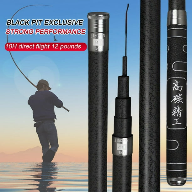 Lutabuo 2.7-5.4M Fishing Rod 3/4/5/6 Sections High Carbon Fiber Fishing Pole  Stream Rod 