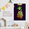 thumbnail image 6 of FMSHPON Yellow Pineapple Tropical Fruit Clipboard Hardboard Wood Nursing Clip Board and Pull for Standard A4 Letter 13x9 inches, 6 of 7