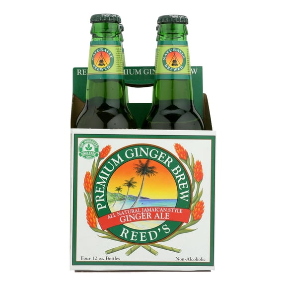 Reeds - Soda 4Pk Ginger Premium - 48 Fo, Case of 6