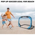 thumbnail image 6 of BOHEN Pop Up Soccer Goals for Kids-Foldable Portable Soccer Net for Outdoor Indoor Backyard Beach(3.3x2.2FT,Blue), 6 of 7