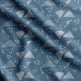 thumbnail image 1 of Soimoi Geometrical Print,Cotton Poplin, Sewing Fabric Sold by The Yard 42 Inch Wide,Sewing Craft Quilting/Quilt Making Fabric, Blue, 1 of 5