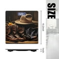 thumbnail image 2 of High Precision Body Weight Scale Smart Bathroom Scales with Large LCD Display(400lbs),Decorative for Bedroom-Old Cowboy Ha And T Leather Boots On Wooden Table, 2 of 4