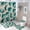 Floral 12, variant on Bathroom Rugs Sets 4 Piece with Shower Curtain, Floral Pattern Printed on Bathroom Decor Sets with Shower Curtains and Rugs, Great for Master Bath Beach House Modern Home, 72 x 72 inches