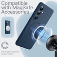 thumbnail image 3 of JETech Magnetic Silicone Case for Samsung Galaxy S26 Plus, Compatible with MagSafe, Silky Touch (Navy Blue), 3 of 7