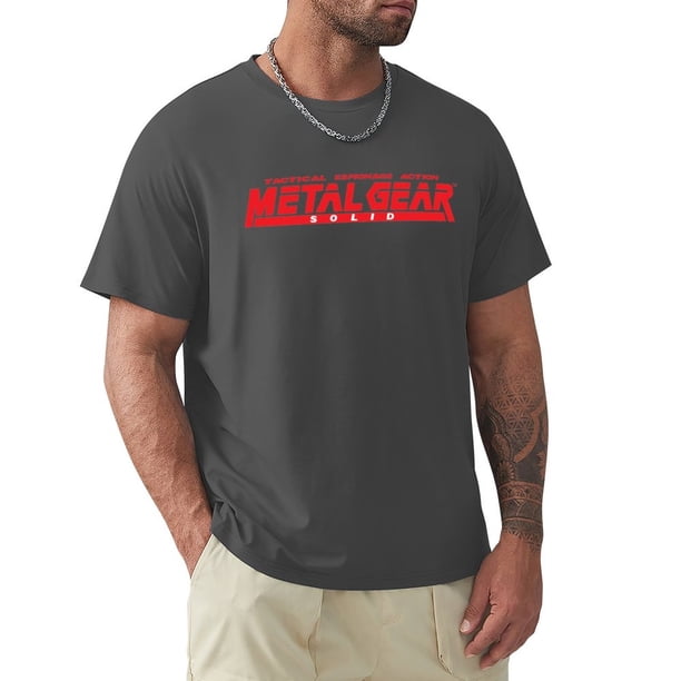 Camiseta con logo sólido de metal gear camiseta personalizada camisetas personalizadas camisa de entrenamiento para hombres
