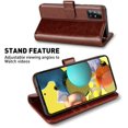 thumbnail image 3 of Galaxy A51 Wallet Case [5G Version],MONASAY [Included Glass Screen Protector] Flip Folio Leather Cell Phone Cover, 3 of 5