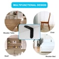 thumbnail image 4 of Uxcell 1.97'' Angle Bracket Stainless Steel Floating Shelf Fastener Support Black 8pcs, 4 of 7