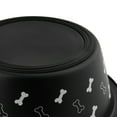 thumbnail image 5 of (2 pack) Vibrant Life Small Stainless Steel Dog Bowl, Black with Bones, 10.82 Fluid Ounces, 5 of 7