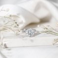 thumbnail image 5 of Rosec Jewels Lab Grown Diamond Engagement Ring 5 Carat - IGI Certified - E-VS1 Grade - Big Diamond Solitaire Ring for Women, 18K White Gold, US 12.50, 5 of 9