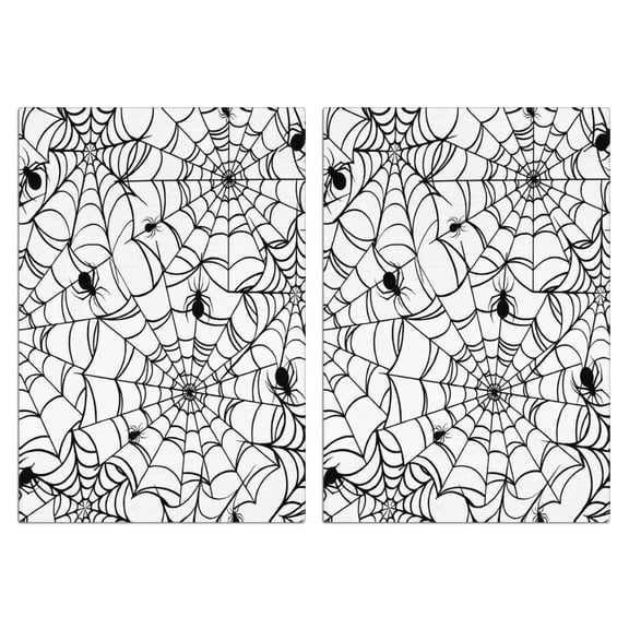 2 Pcs Funny Kitchen Towels,Black Halloween Spider Webs Microfiber Dish Towels,Kitchen Tea Towels,Kitchen Towel Set (18" X 26")