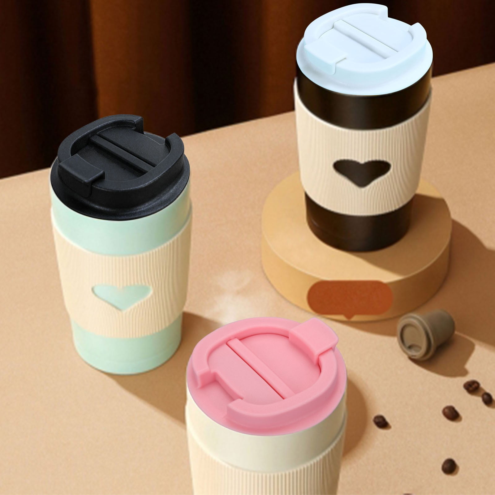 Tumbler Lid,Replacement Lids for Coffee Mug,Travel Mug and Tumbler,3inch  Large Capacity Leak-Proof Cup Covers,Universal Flip-Up Replacement Lid  Accessories for Hot and Cold Drink Containers(Black) - Walmart.com