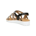 thumbnail image 3 of Bamboo Open Toe Strappy Lug Sole Sandal 20088, 3 of 6