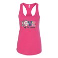 thumbnail image 3 of Wild Bobby, For the Love of the Game Sports Ladies Racerback Tank Top, Raspberry, Large, 3 of 5