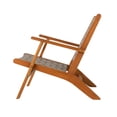 thumbnail image 4 of Balkene Home Vega Natural Stain Chair Wicker Outdoor Chair Reclining Armchair-Diamond Weave Wicker, 4 of 9