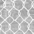 thumbnail image 1 of Ahgly Company Indoor Square Trellis Gray Modern Area Rugs, 4' Square, 1 of 1