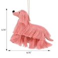 thumbnail image 5 of Holiday Time 1 Count Christmas Tassel Dog Ornament, Pink, 5 of 5