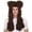 Brown, variant on HPO Costume Wigs Brown Adult Costume Wig with Adjustable