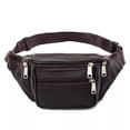 thumbnail image 1 of Riñonera impermeable Qarigey para teléfono hombres café, 1 of 6