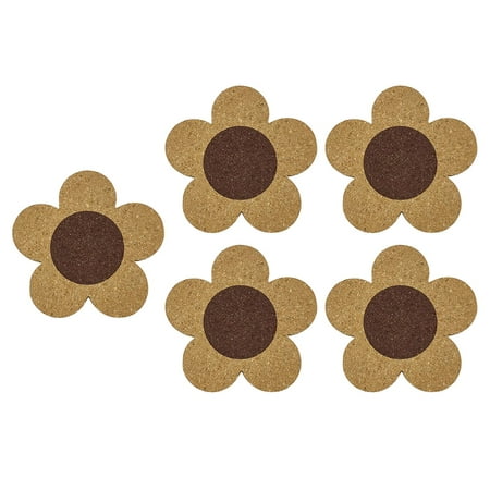 

5Pcs Irregular Table Mat Housewarming Gifts Place Mat Household Coaster Flower Shaped Space Saving for Family Party Home Dining Table Decor 10cm
