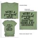 thumbnail image 3 of Camiseta holgada informal elástica con cuello redondo y estampado de letras de manga corta para mujer para verano, 3 of 4