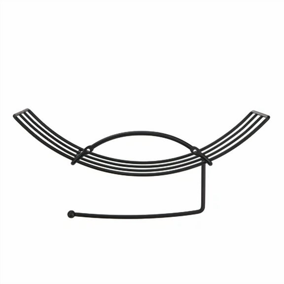 Wall Mount Toilet Paper Holder, Matte Black