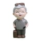 thumbnail image 1 of Figura de anciano, decoración de tartas, estatua, artesanía de resina, muñeco de abuelos de viaje, 1 of 9