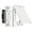 White-Vertical, variant on ELEGRP Outdoor GFCI Outlet with Cover, Weather Resistant GFCI Receptacle and Wall Plate, 20 Amp Self-Test GFI Outlet, Thinner Design Ground Fault Receptacle, UL Listed, Matte White, 1 Pack