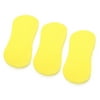 Washing Pad Sponge 3Pcs Yellow Bone Shaped Multi-purpose Home Car Cleaning Tool