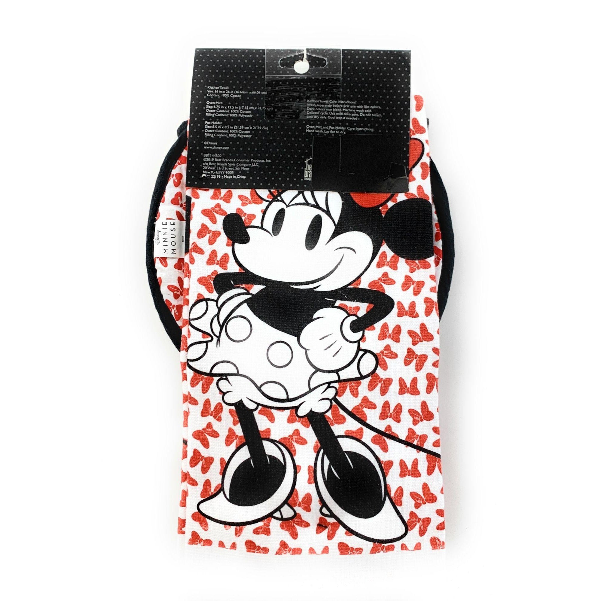 Disney Mickey Mouse 4th of July Patriotic Kitchen Set Towels & Oven Mitt -  3 Piece