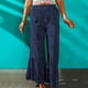 thumbnail image 2 of Pantalones anchos Plisados Odeerbi de cintura alta Sueltos Informales para Mujer S, 2 of 9