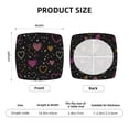 thumbnail image 5 of Haiem Heart and Stars Printed Square Couch Cushion Covers, Floral Sofa Cushion Covers Replacement, Stretch Couch Covers for Couch-16.9in, 5 of 8