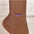 thumbnail image 4 of Beach Resin Beads Anklets Boho Multi-Layer Rice Pearl Foot Chain Jewelry Gift for Women (Style 1), 4 of 4