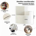 thumbnail image 4 of Rotating Makeup Organizer with 3 Slots for Pencils and Brushes, Durable Plastic Design for Hallway or Bathroom Use, 4 of 5