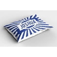 thumbnail image 2 of Ambesonne Joshua Pillow Sham 2 Pack, Navy Blue Worn Look, 36"x20", Navy Blue and White, 2 of 3