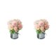thumbnail image 2 of Ounissouiy 2 piezas de flores artificiales en jarrón, flores falsas de hortensias de seda elegantes y duraderas Type2 NO2, 2 of 6