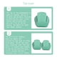 thumbnail image 5 of Toystoory 4 piezas Skate Toe Cap Roller Protectores Reutilizable Patinaje Protección Gimnasio Ejercicio Guardias Accesorios Adultos Verde Type2 NO2 Toystoory OD022359-02, 5 of 5
