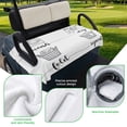 thumbnail image 5 of Golf Cart Seat Covers for 2 Seater, Black White Soft Microfiber Cart Seat Towel Blanket, Cartoon Farmhouse Retro Absorbent Breathable Non Slip Bench Seats Protector for Golf Course 51"x31", 5 of 9