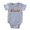 Heather Grey, variant on CafePress - Alaska Rbw Txt - Cute Infant Baby Football Bodysuit