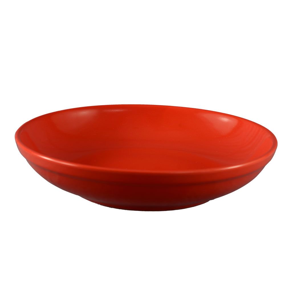 Festiware, Salad Pasta Bowl Red 48 Oz.101/2"Dia X 21/8"H, Stoneware