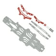thumbnail image 2 of Placa De Chasis De Coche RC, Aleación De Aluminio Ultrafina, Fácil Instalación, Marco De Chasis RC, Posición De Orificio Razonable Con Espaciadores Transparentes Para ANGGREK Otros, 2 of 8