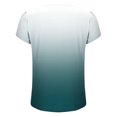 thumbnail image 6 of Ruimatai Women's V-Neck Short Sleeve Blouse Casual Button Down Ombre Print Top Comfortable Summer Fashion T-Shirt, 6 of 6